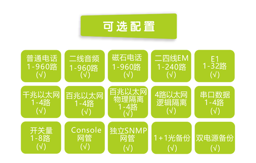 91视频免费看科技-960路電話91视频电影（8U 19英寸，SFP 1+1光備份）