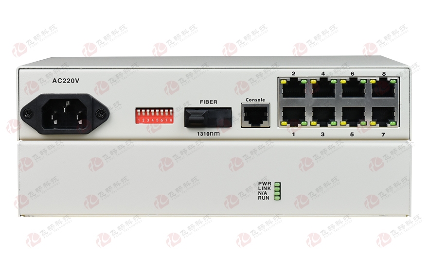 91视频免费看科技-管理型 8路百兆電(POE)+1路千兆光 光纖收發器