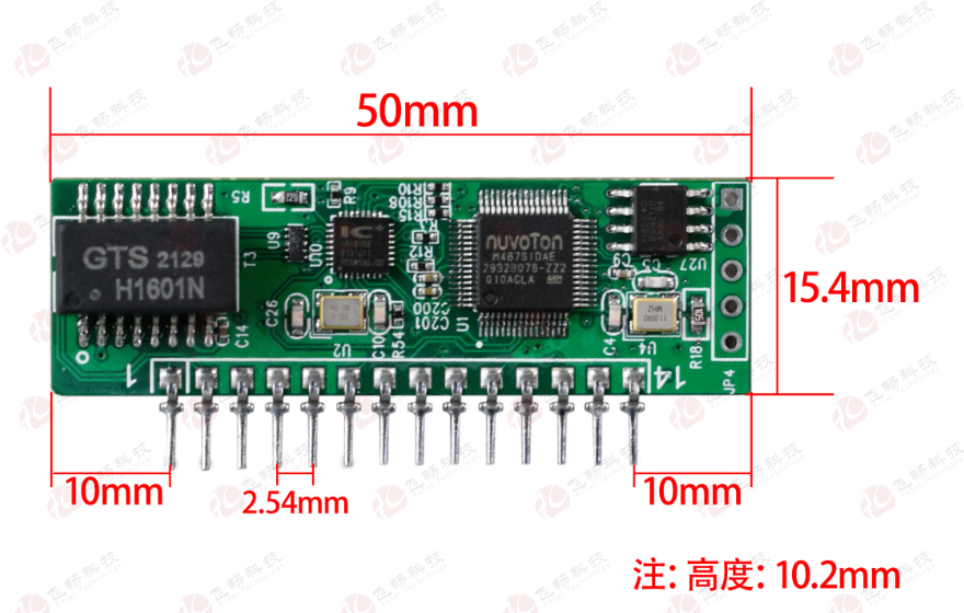 91视频免费看科技-工業級1路TTL串口服務器 模塊板