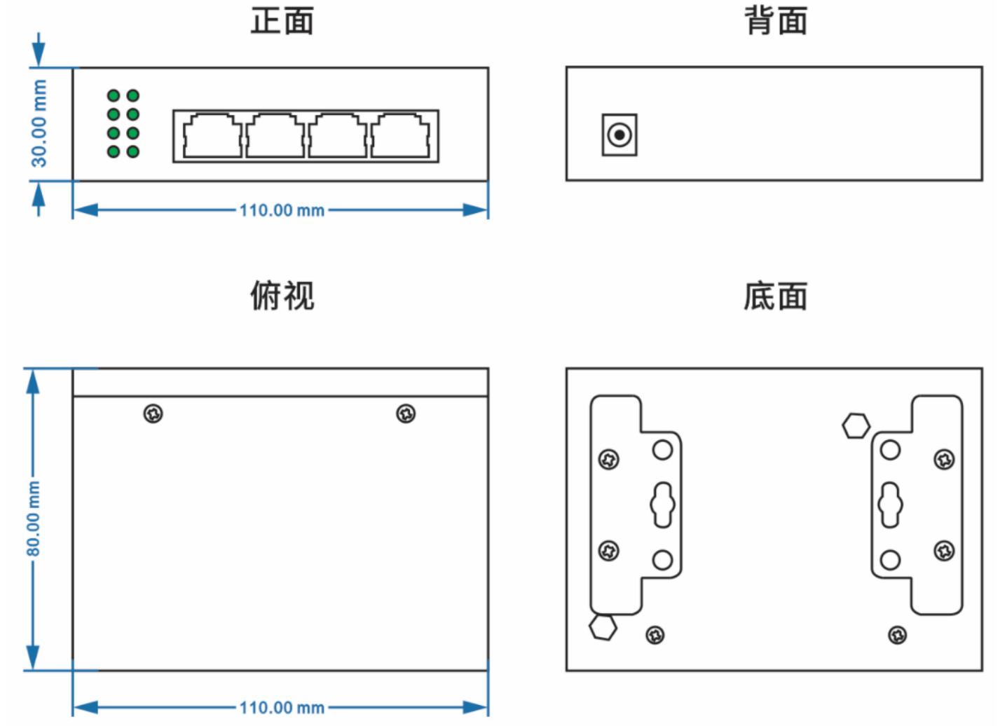 91视频免费看科技-工業軌式鋼殼 5路千兆電 超91视频